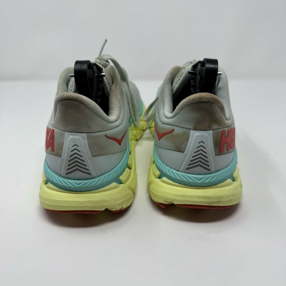 Hoka One One Clifton 7 Morning Mist Hot Coral Women Shoes 1110509 MMHC Size 10.5 - Picture 10 of 14